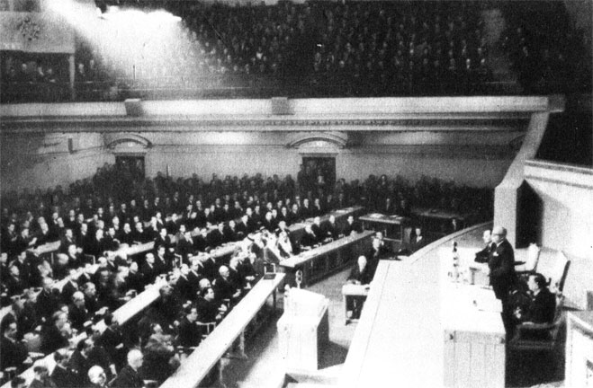 Открытие первой части первой сессии Генеральной Ассамблеи ООН. Лондон, 1946 год