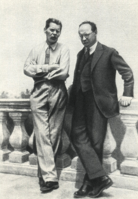 А. М. Горький и П. М. Керженцев в Сорренто. 1925 г.
